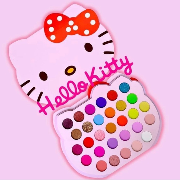 Hello Kitty Other - Hello Kitty Eyeshadow Palette with magnetic closure- Pink - New in box!